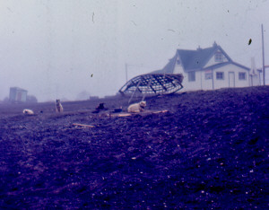 Arctic Hotel Barrow Alaska from the beach 1967