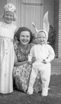 Kathy, Rose Mary and Sally Schurr Halloween 1952