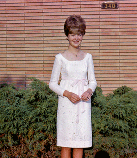 Sally Schurr Junior High Graduation dress she made