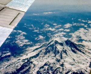 Alaskan Mountains from the air 1967