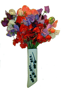 Sweet Peas in Sconce