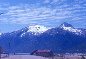 View from dock at Skagway Alaska 1967